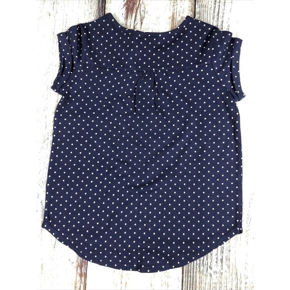 NWT Gymboree Blue Polka Dot Short Sleeve Tee Top Girls 8 - Picture 8 of 8